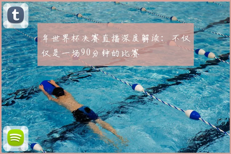 年世界杯决赛直播深度解读:不仅仅是一场90分钟的比赛